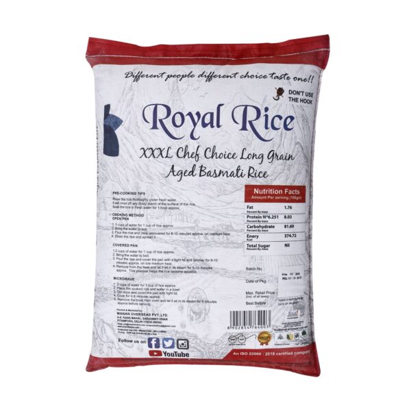 Roop Mahal Rice - XXXL Long Grain Premium Basmati Rice 2